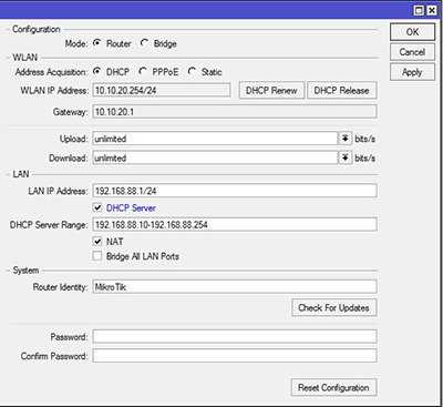 Mikrotik Id Konfigurasi Wireless Router Dalam Beberapa Klik